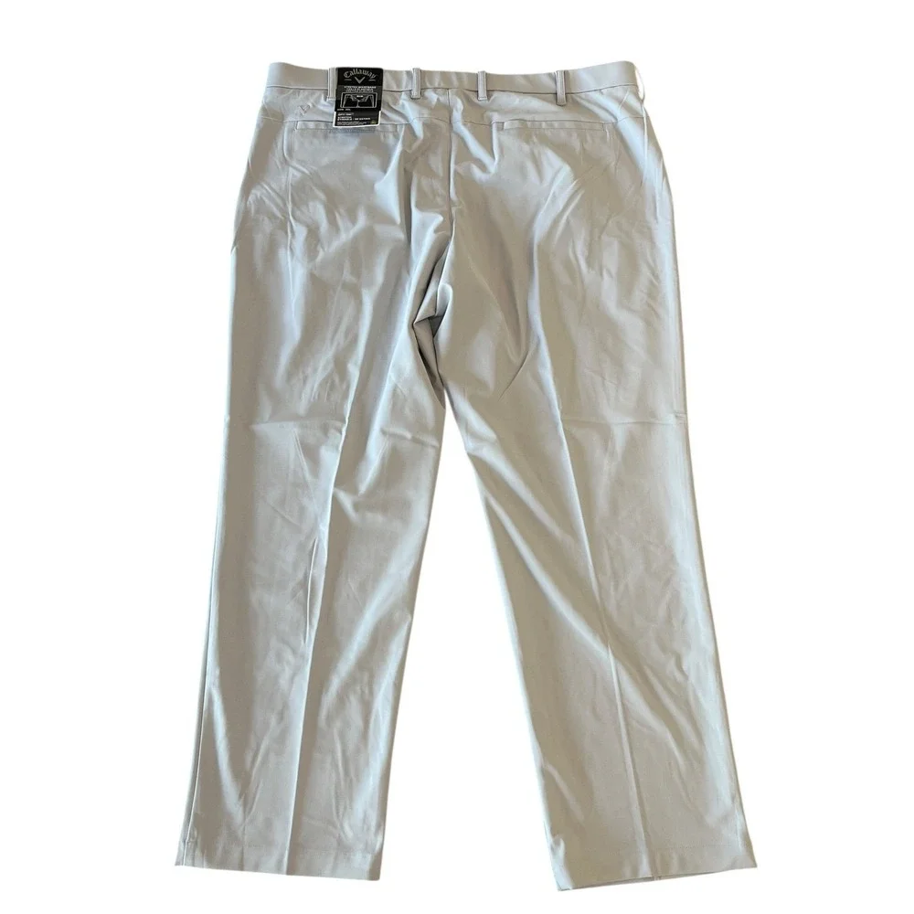 NWT Callaway High Rise Opti Dr Performance‎ Golf Pants Mens 40x30 Gray Stretch